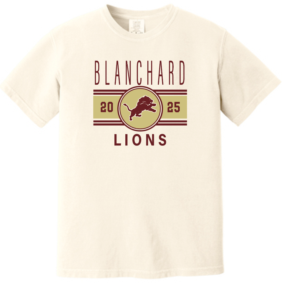 Blanchard PTO "Big Stripe" Design Comfort Colors S/S T-shirt (ivory)
