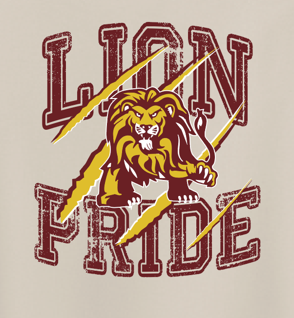 Blanchard PTO "Pride" Design Jerzees Hooded Sweatshirt (sand)