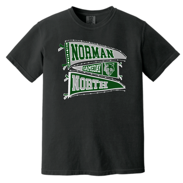 NN Girls Soccer "Pennants" Design S/S T-shirt