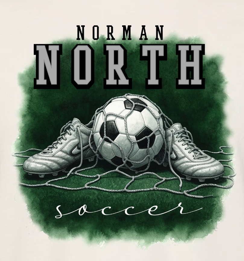 NN Girls Soccer "Still Life" Design Crewneck Sweatshirt