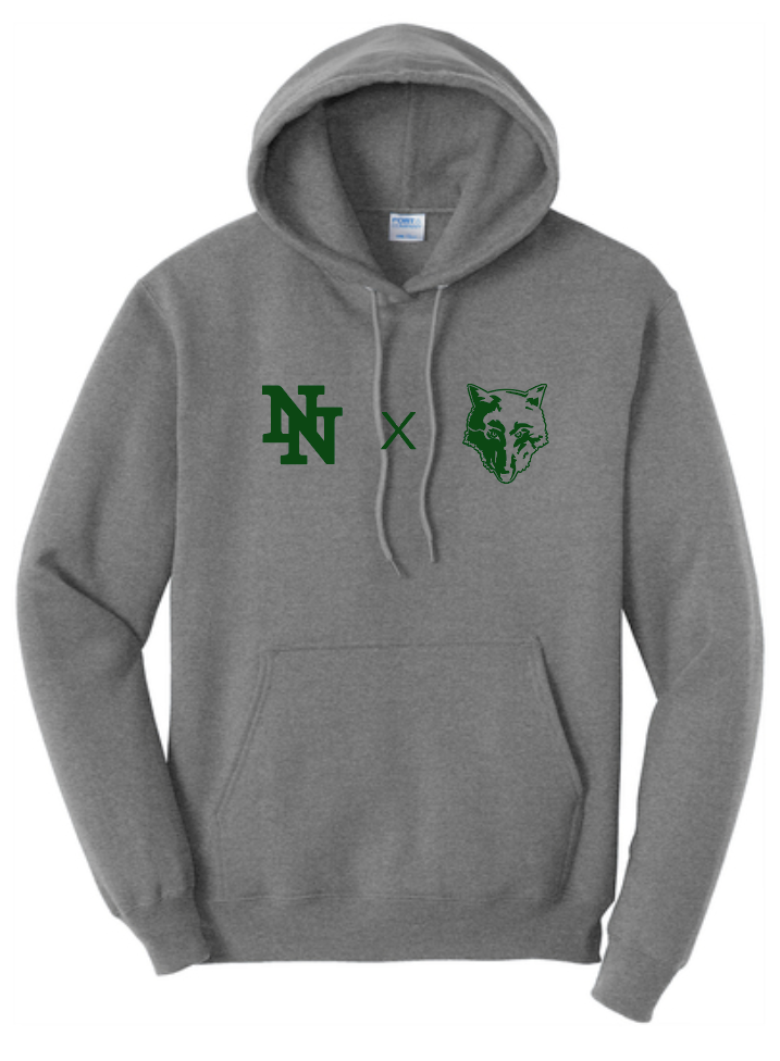 NN Girls Soccer "Simple +" Design Hooded Sweatshirt (oxford)