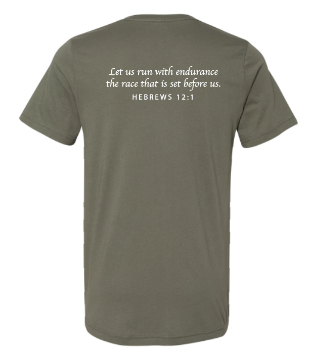 COACH Staff BellaCanvas S/S V-neck T-shirt (mil green)