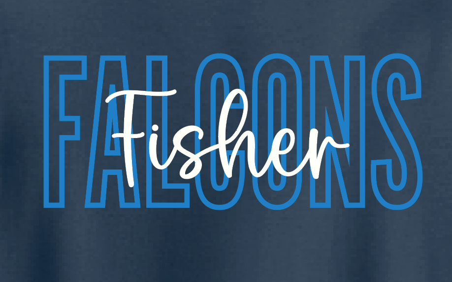 Fisher "Block Script" Design Comfort Colors S/S T-shirt