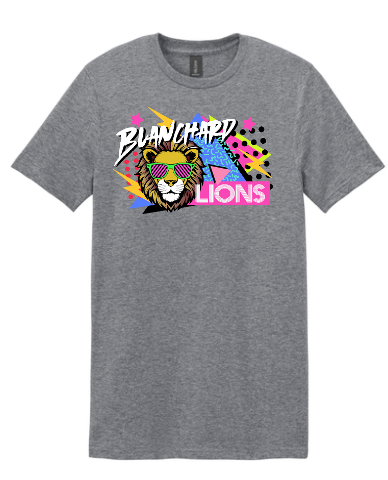 Blanchard PTO "90's Blast" Design LAT S/S T-shirt (youth)(drk heather)