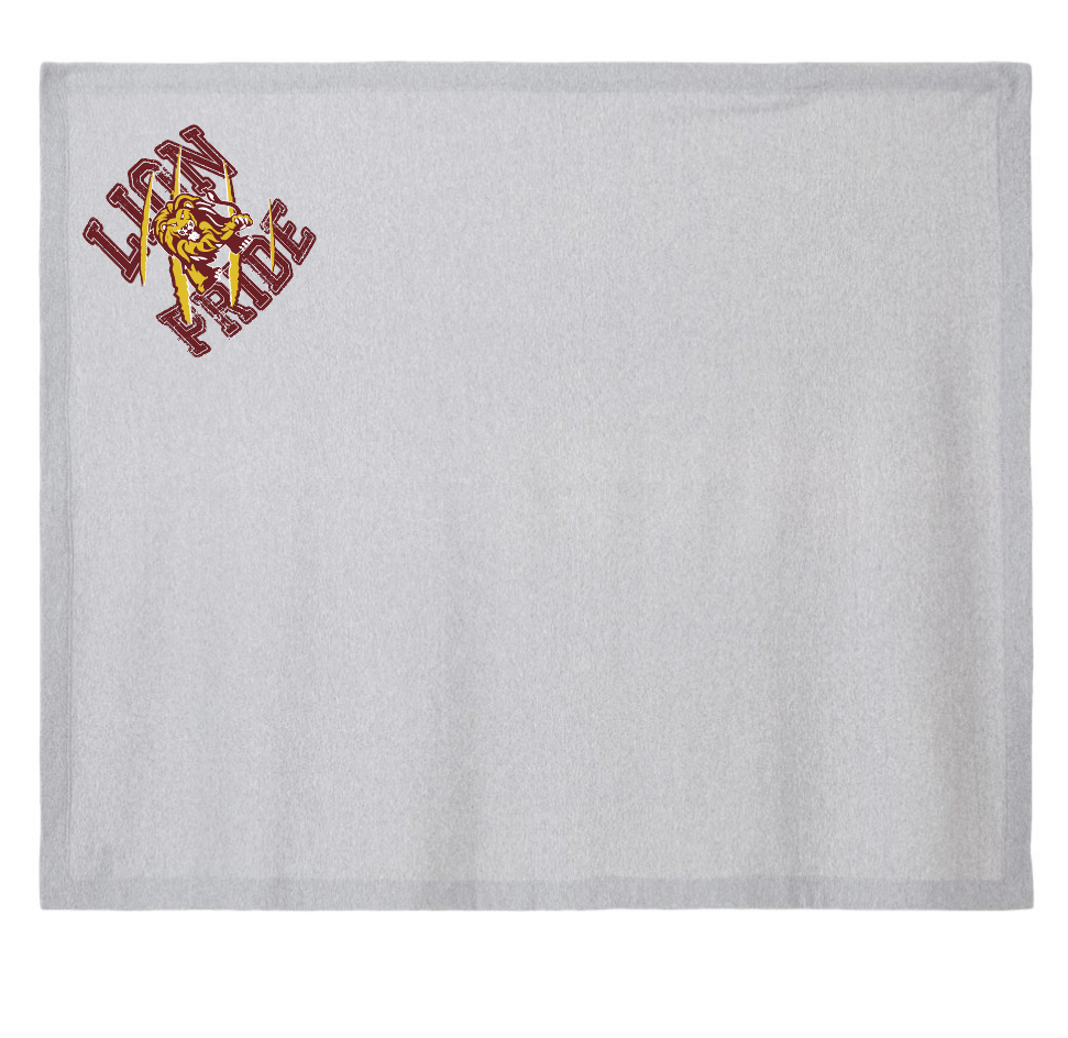 Blanchard PTO "Pride" Design Gildan Fleece Blanket (heather)