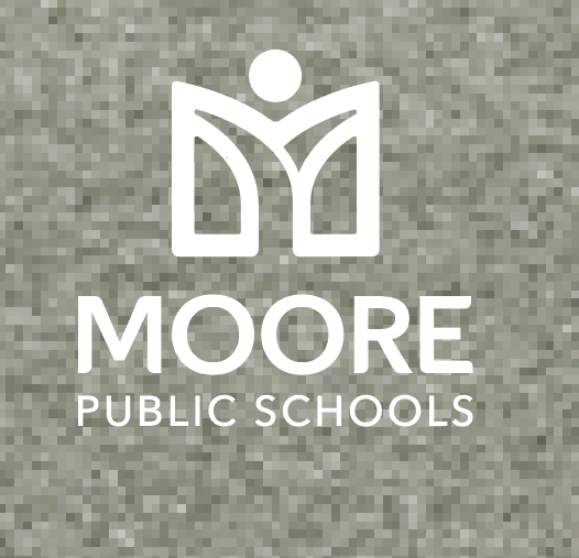 Moore Public Schools "Logo" Women's Tri-blend Fleece V-neck (grey frost)