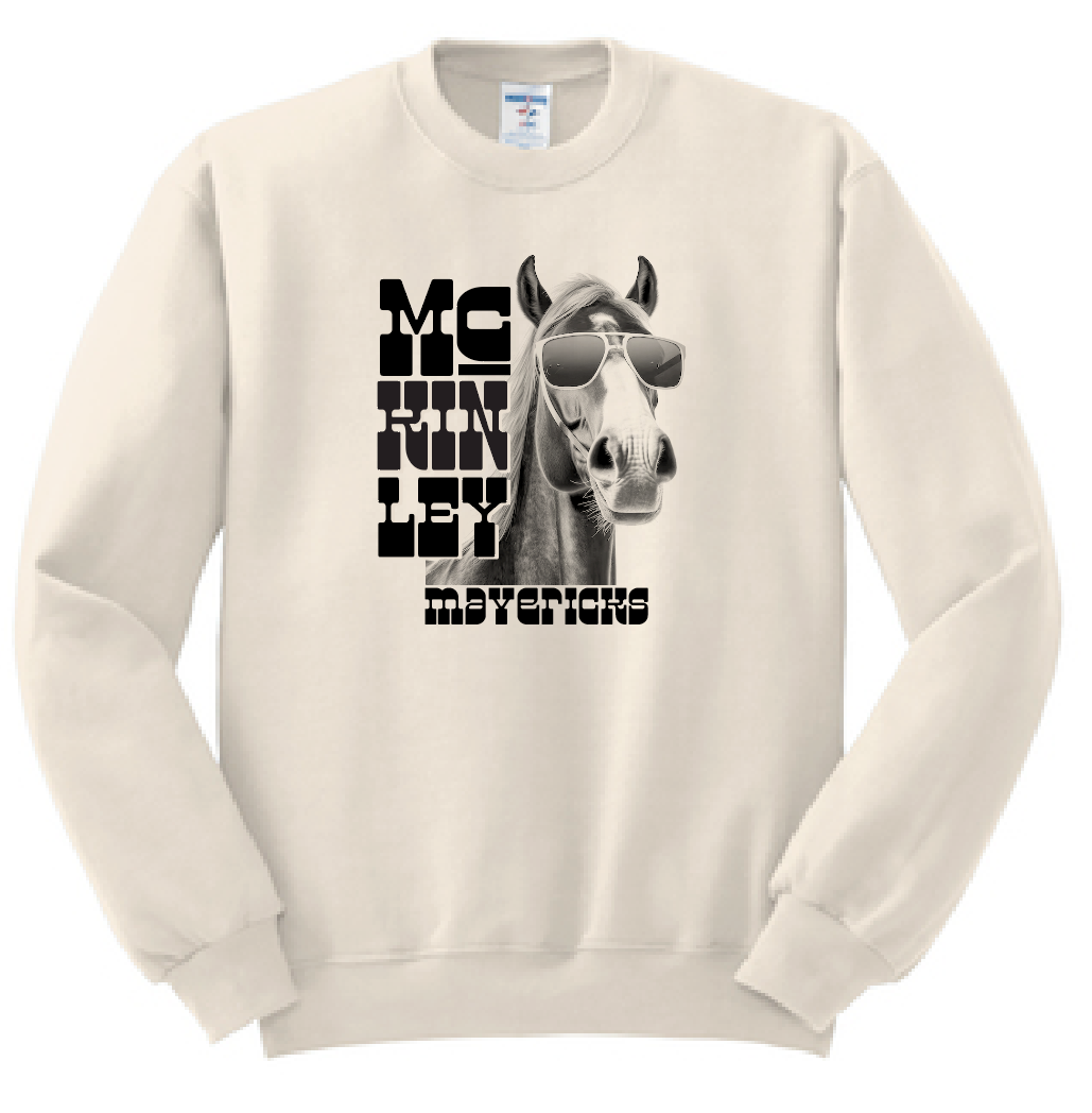 McKinley "Happy Pony" Design Crewneck Sweatshirt