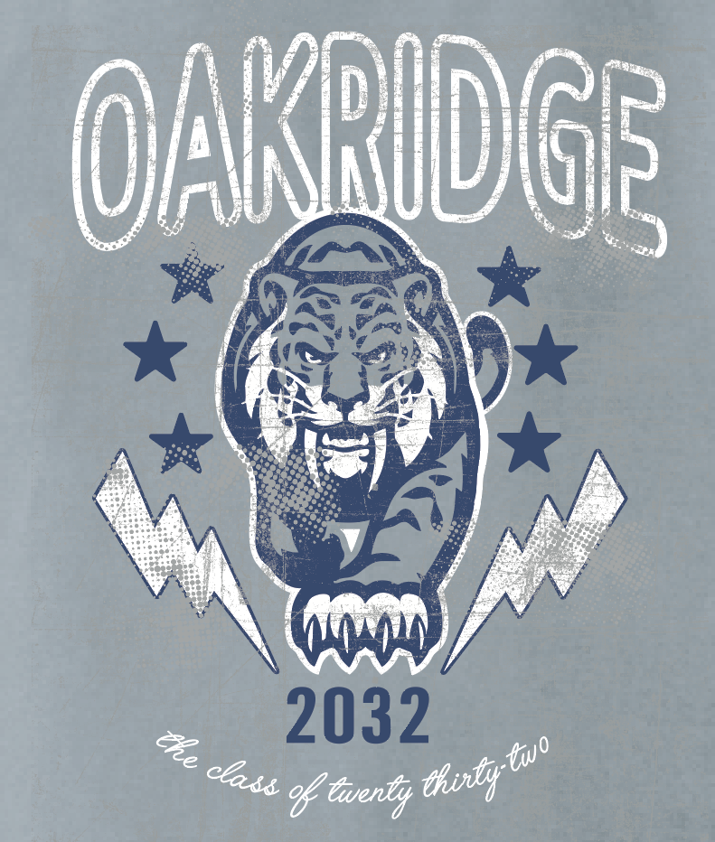 Oakridge 6th "Class of 2032" Design S/S T-shirt (granite)