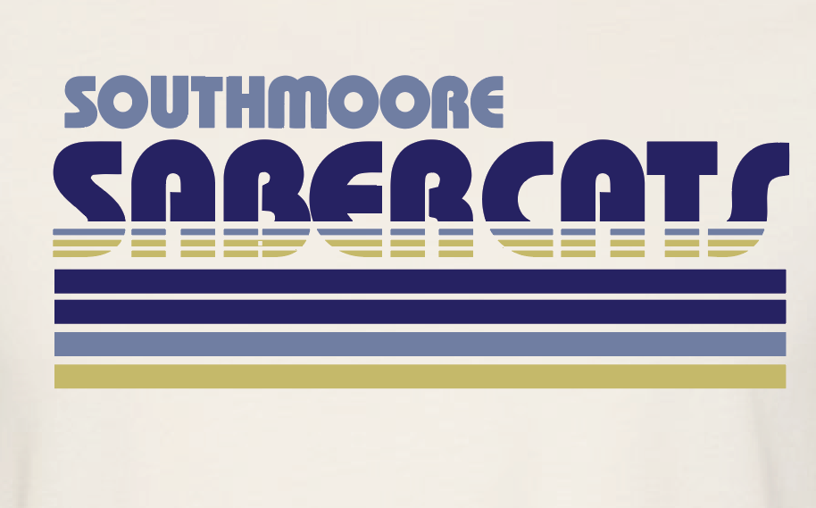 Southmoore PTSA "Retro Stripe" Design Crewneck Sweatshirt (natural)