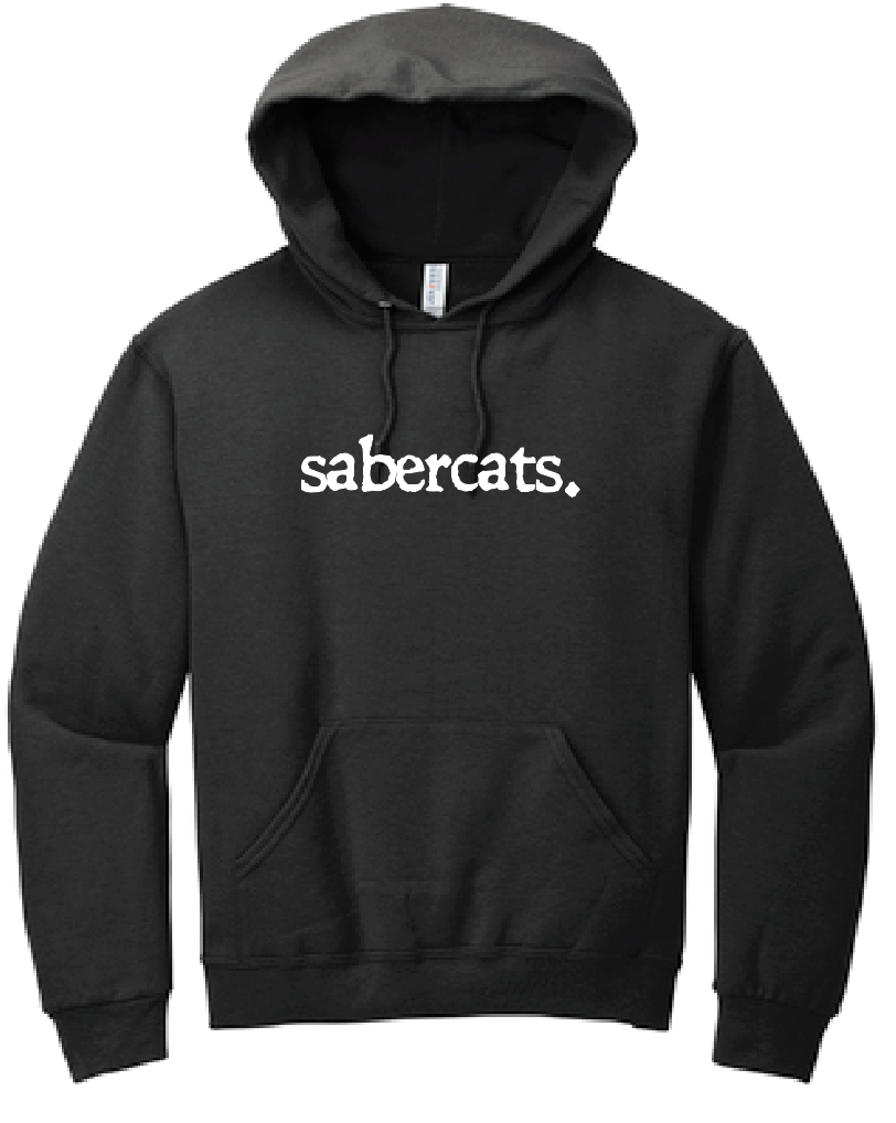 Southmoore PTSA "Typewriter" Design Hooded Sweatshirt (black)