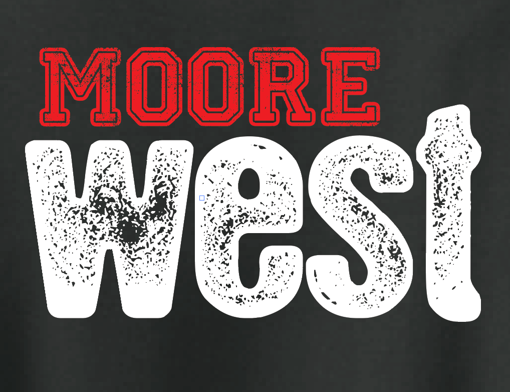 Moore West "Crusty" Design Hooded Sweatshirt