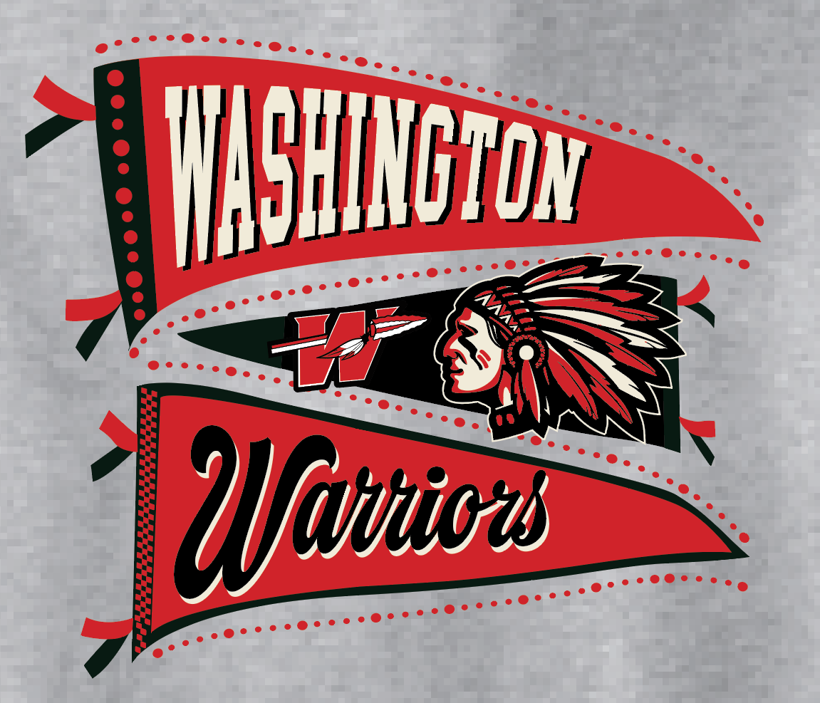 Washington (OK) Elementary "Pennants" Design Softstyle S/S T-shirt