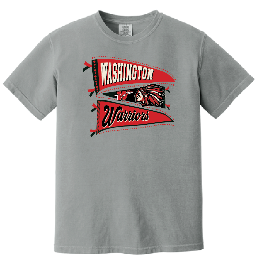 Washington (OK) Elementary "Pennants" Design Comfort Colors S/S T-shirt