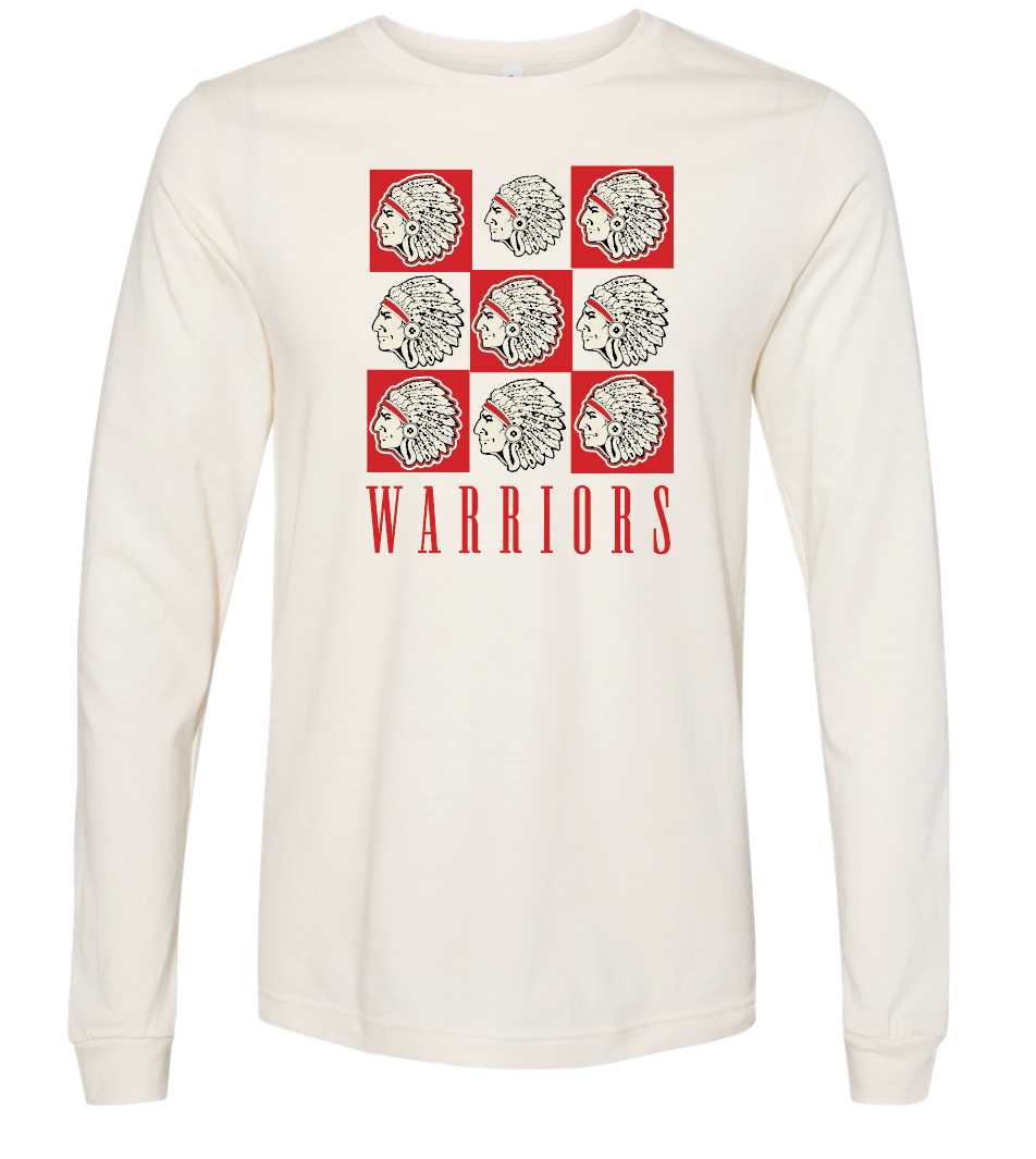 Washington (OK) Elementary "Mascot Checker" Design Gildan L/S T-shirt
