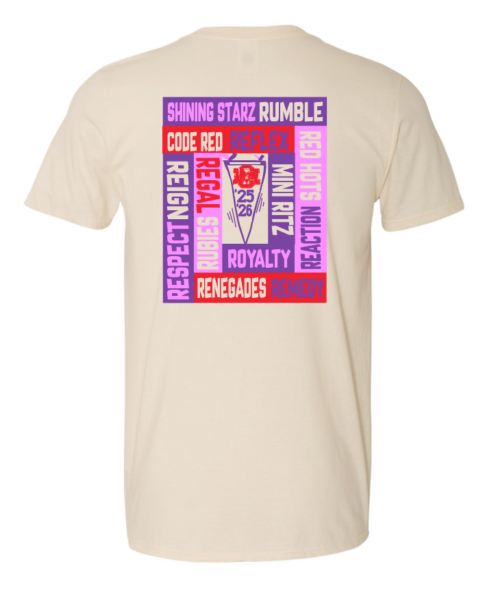 Cheers and More "Team Blocks" Design S/S BellaCanvas T-shirt