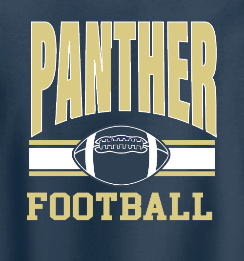 Highland West Cheer "Panther Football" Design S/S T-shirt
