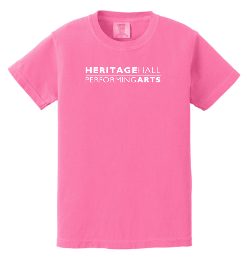 Heritage Hall Performing Arts "Logo" Design S/S T-shirt (neon pink)