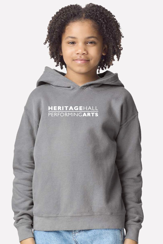 Heritage Hall Performing Arts "Logo" Design Hooded Sweatshirt (grey) (youth)