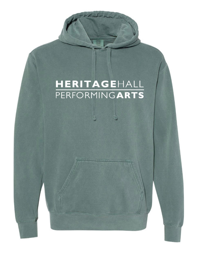 Heritage Hall Performing Arts "Logo" Design Hooded Sweatshirt (blue spruce) (adult)