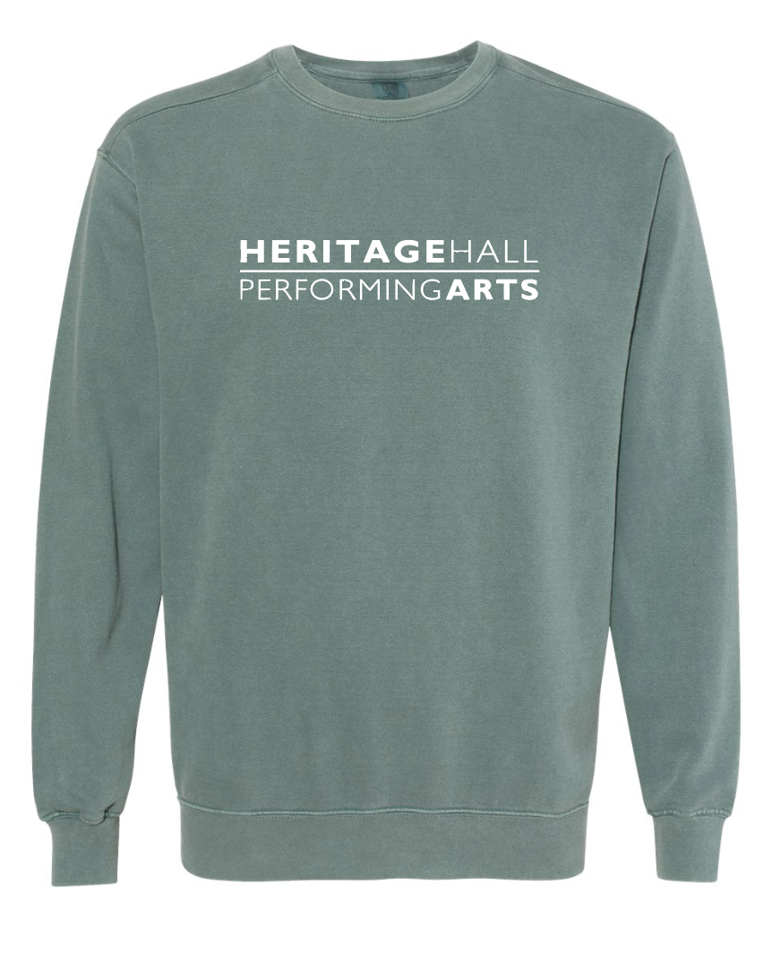 Heritage Hall Performing Arts "Logo" Design Crewneck Sweatshirt (blue spruce) (adult)