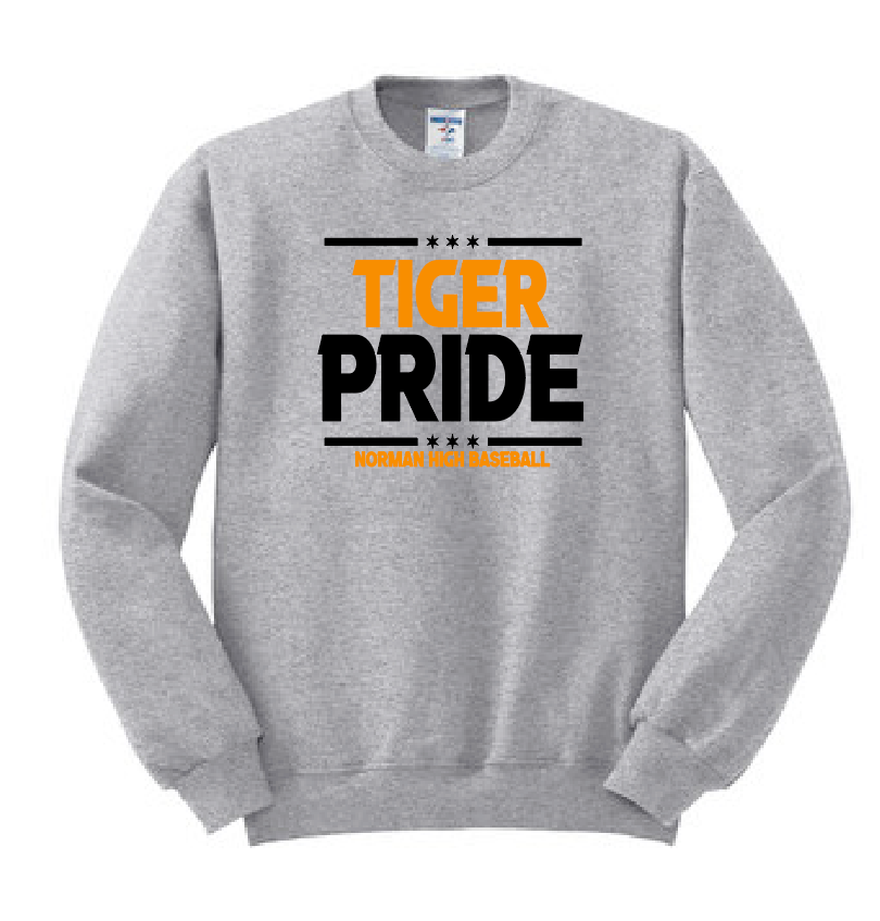 NHS Baseball "Pride" Design Crewneck Sweatshirt (heather)