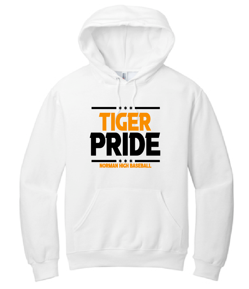 NHS Baseball "Pride" Design Hooded Sweatshirt (white)