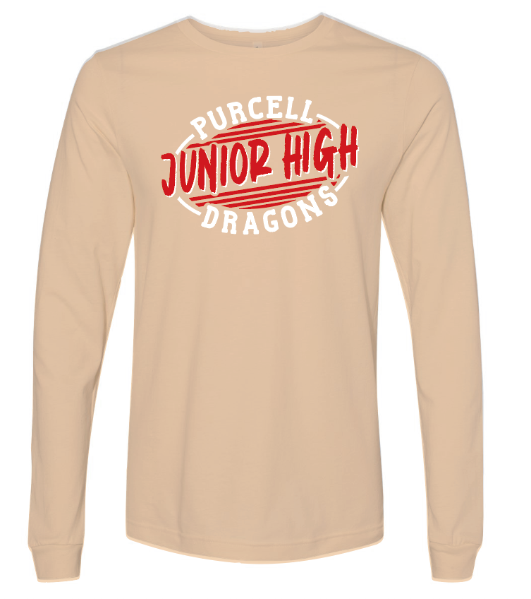 Purcell Jr High STUCO L/S T-shirt (sand dune)
