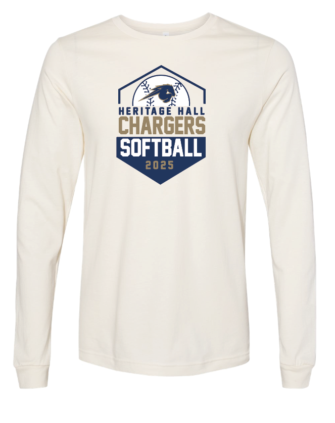 Heritage Hall Softball BellaCanvas L/S T-shirt (with roster)