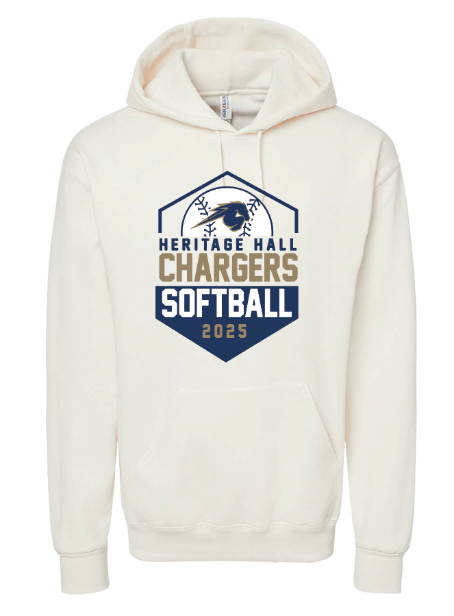 Heritage Hall Softball Jerzees Hooded Sweatshirt (without roster)