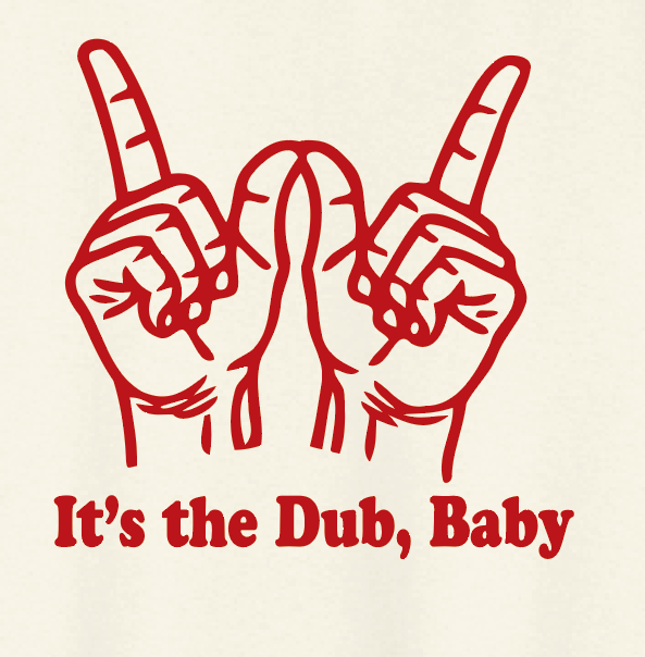 Washington STUCO "It's the Dub, Baby" Design Crewneck Sweatshirt (cream)