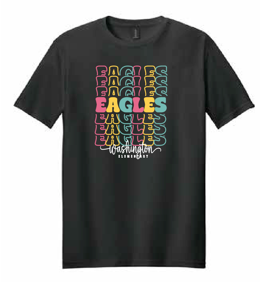 Washington Eagles "Colorful Stack" Design S/S T-shirt