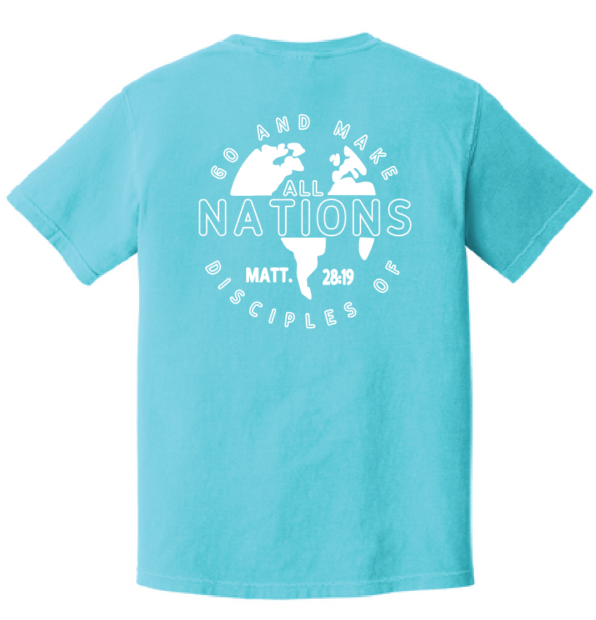 Calvary Baptist Church Comfort Colors S/S T-shirt (lagoon)