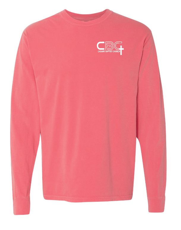 Calvary Baptist Church Comfort Colors L/S T-shirt (watermelon)