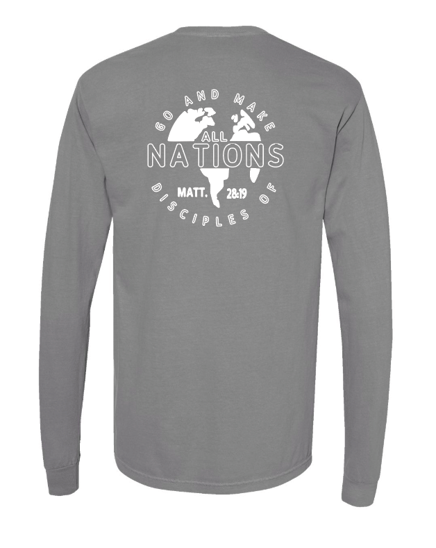 Calvary Baptist Church Comfort Colors L/S T-shirt (grey)