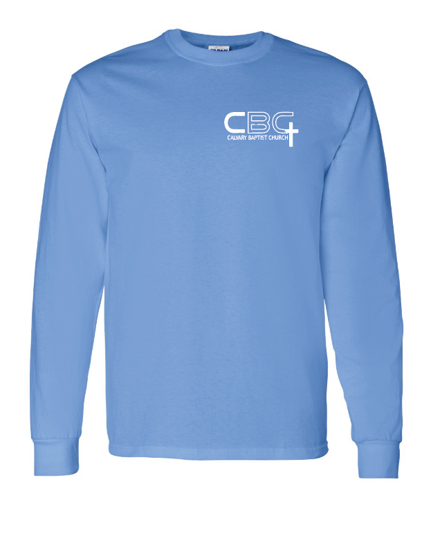 Calvary Baptist Church Gildan L/S T-shirt (carolina blue)