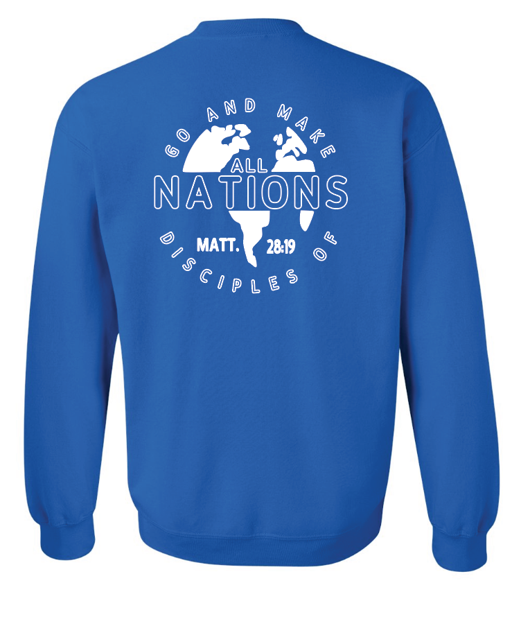 Calvary Baptist Church Gildan Crewneck Sweatshirt (royal)