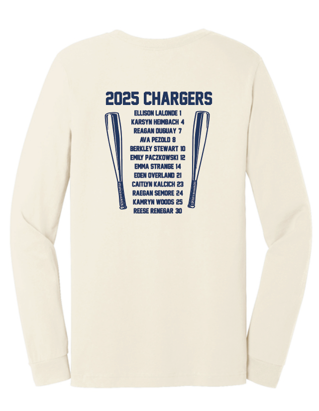 Heritage Hall Softball BellaCanvas L/S T-shirt (with roster)