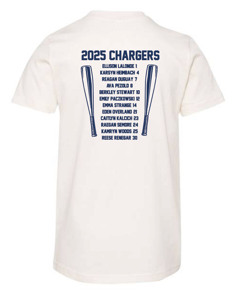 Heritage Hall Softball BellaCanvas S/S T-shirt (youth)(with roster)
