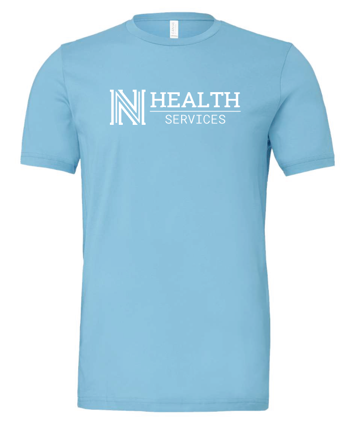 NPS Health Services "Logo" Design Unisex S/S T-shirt (ocean blue)