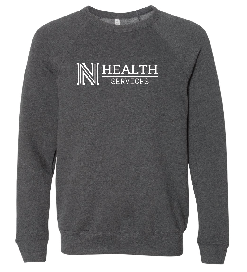 NPS Health Services "Logo" Design Unisex Crewneck Sweatshirt (drk heather)
