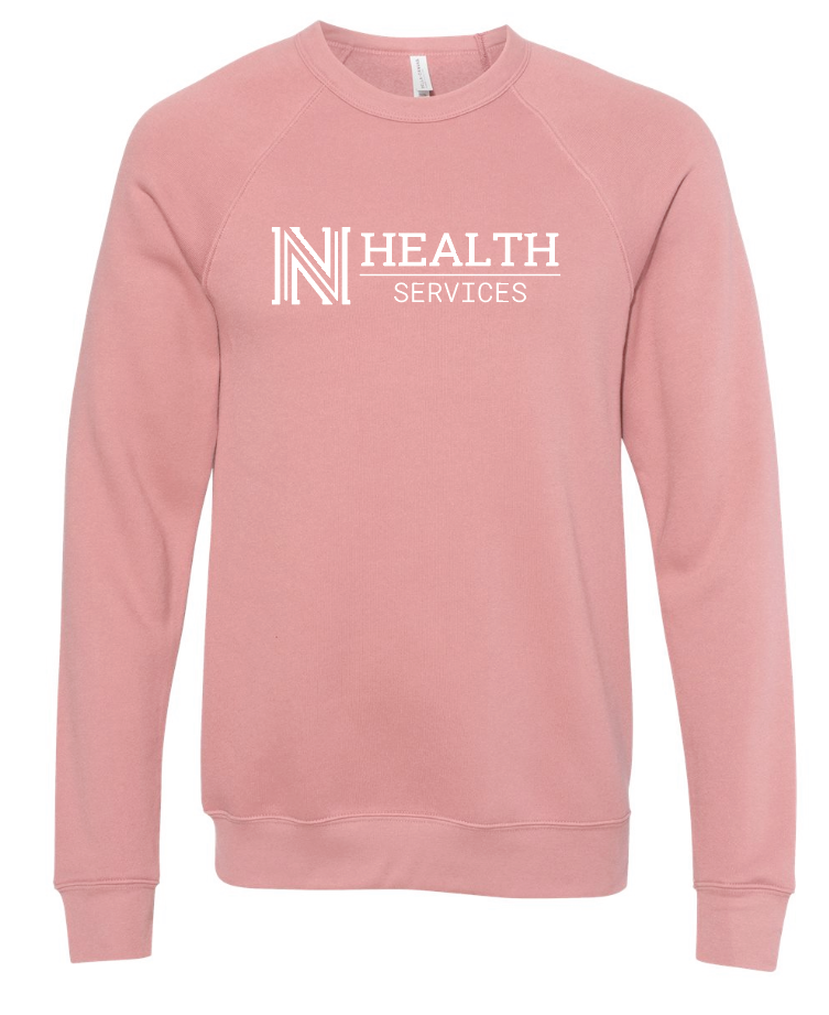 NPS Health Services "Logo" Design Unisex Crewneck Sweatshirt (mauve)