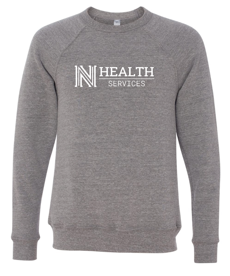NPS Health Services "Logo" Design Unisex Crewneck Sweatshirt (grey triblend)