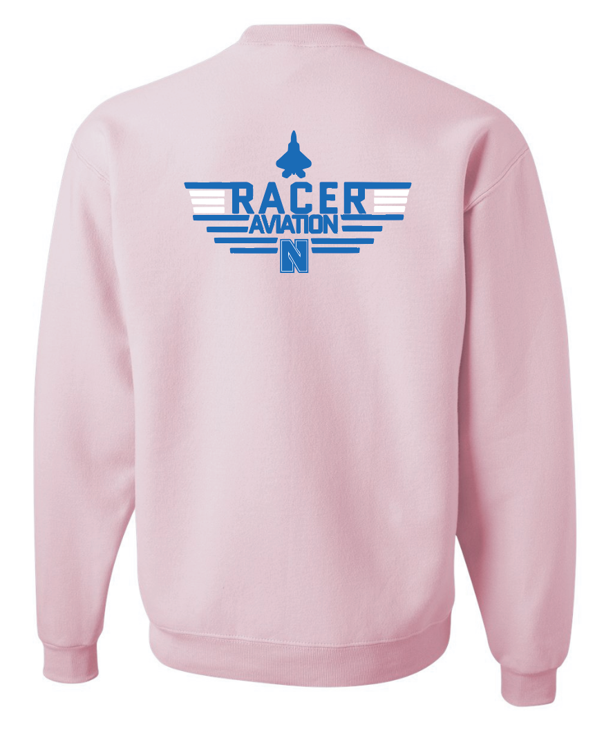 Newcastle Aviation Crewneck Sweatshirt (lt pink)