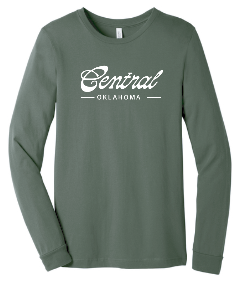 COCMHC "Central Oklahoma" L/S T-shirt (mil green)