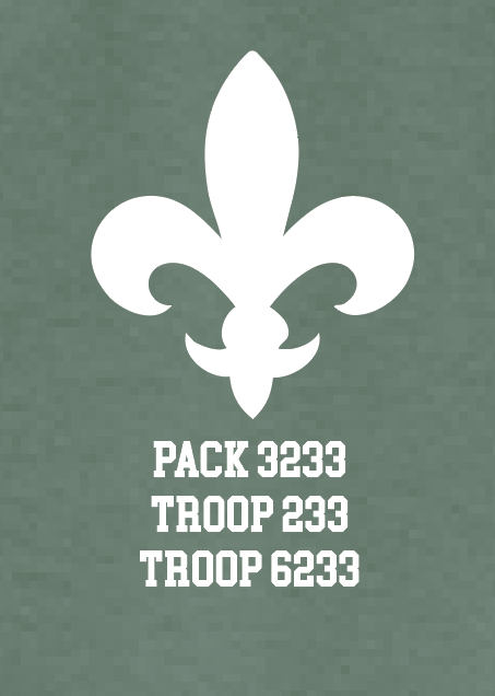 Troop 233 "Flag" Design Crewneck Sweatshirt
