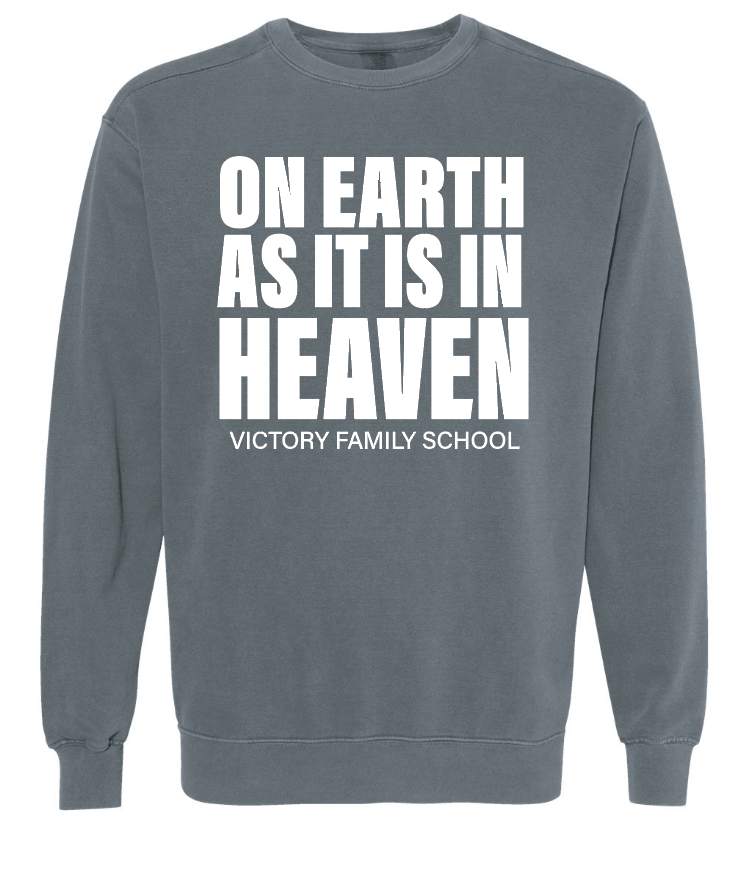 VFS "On Earth" Design Comfort Colors Crewneck Sweatshirt (pepper)