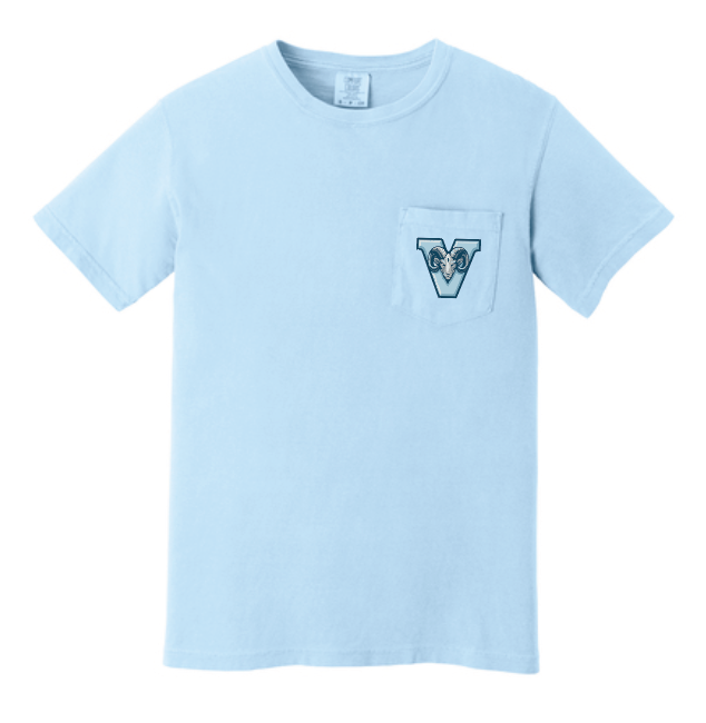 VFS "V Ram" Design Comfort Colors S/S Pocket T-shirt (hydrangea)