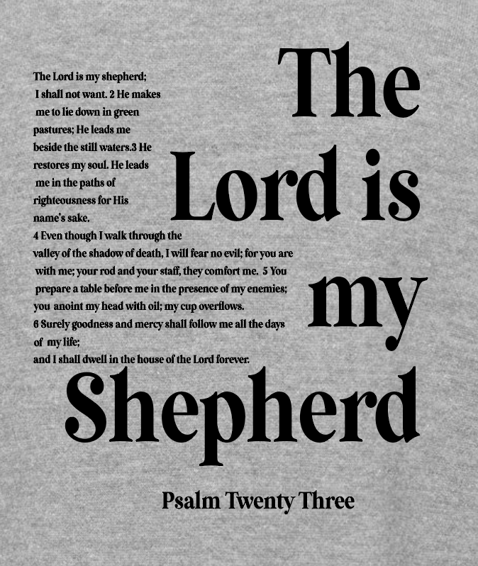 St. Andrews "Psalm 23" Design LA T's Sweatshirt (heather)(youth)