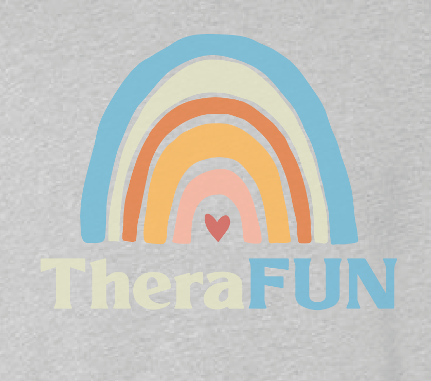 TheraFun "Logo" Design Soft Sponge Fleece Unisex Sweatshirt (heather)(reg)