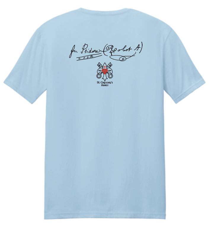 St. Gregory's "Fr. Robot" Design S/S T-shirt (lt blue)(adult)